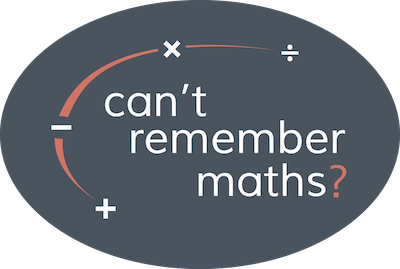 Can’t Remember Maths? logo oval